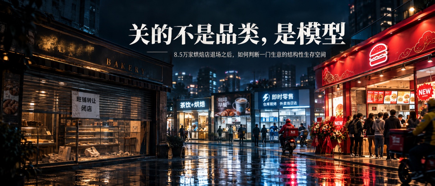 烘焙一年关店8.5万家:选对品类,不等于能开好一家店