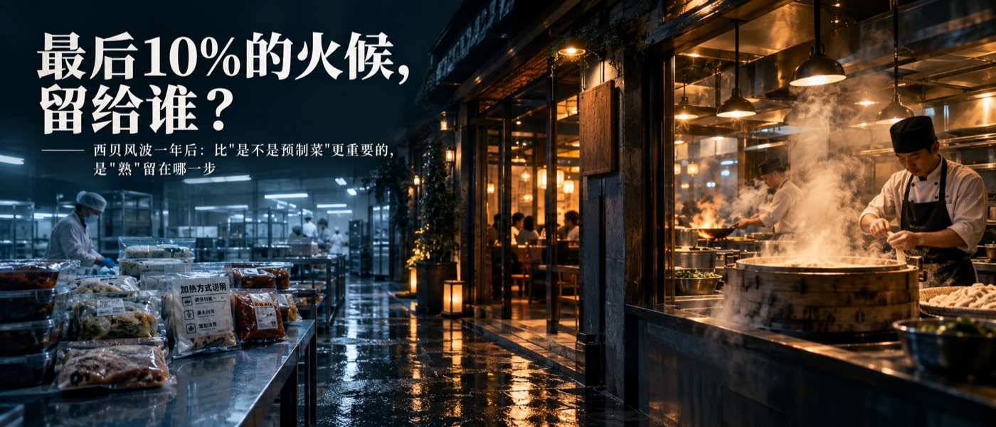 西贝一年关掉174家店:问题不是预制菜,是